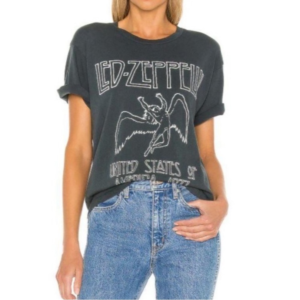 Delta Led Zeppelin American Tour 1977 Graphic Tee SZ S